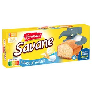 MARBRE & BROWNIE LOT DE 3 - BROSSARD - Savane Gâteaux Pocket Yaourt - boite de 7 sachets de 30 g