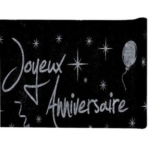 Chemin De Table Joyeux Anniversaire Or Cdiscount