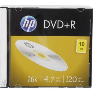 CD - DVD VIERGE HP DRE00085 DVD+R vierge 4.7 GB 10 pc(s) slimcase