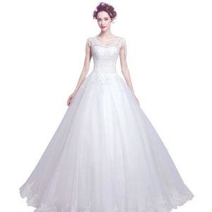 Robe De Mariée Bustieravec Manche Longue Dentelle Traîne