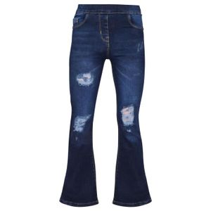 JEANS Enfants Filles Denim Jean Confort Extensible Bleu 