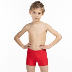 BOXER - CULOTTE DE SPORT Boxer de bain enfant Aquarapid Bert - Rouge - Natation - Respirant - 8 ans