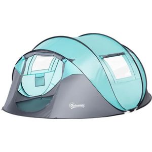 TENTE DE CAMPING Outsunny Tente de camping pop-up pour 4 personnes 