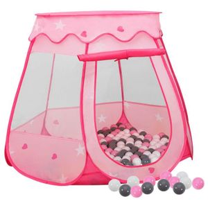 WELOX Piscine 200 balles Ø 90 cm pour bébé Rose avec zigzag - Aire de jeux  et structure gonflable - Jeux d'exterieur et de jardin - Enfants, jouets et  jeux