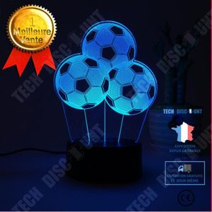 Lampe De Table De Chevet De Ballon De Football Veilleuse À Illusion  D'Optique 3D Pour Enfants Cadeau D'Intérieur Pour Table [u353] - Cdiscount  Maison