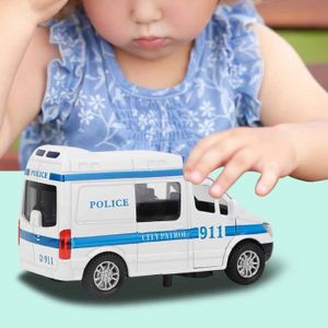 VOITURE - CAMION FYDUN Voiture jouet (Rouge)Voiture 'ambulance Miniature De Voiture En Alliage 1:32 Modèle De jouets physique-chimie Rouge Bleu