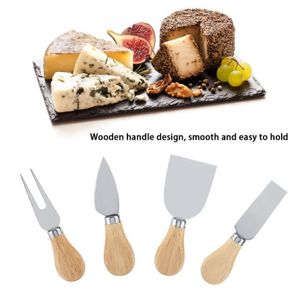 Set couteaux à fromage Publicitaires socle bois - ESTIVE6