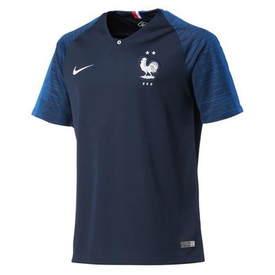 NIKE officiel équipe de France 2 étoiles de Football FFF BRT STAD JSY SS HM - Homme - Bleu /Gris Anthracite / Blanc - Cdiscount Sport