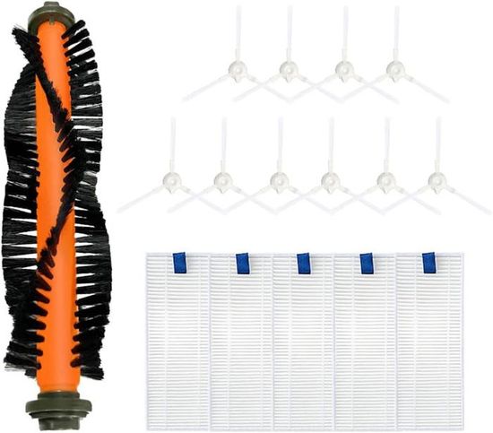 Kit di ricambi e accessori: filtri, spazzole laterali e ruote per