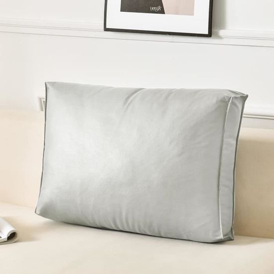 Coussin de dossier de canapé de luxe en simili cuir rectangulaire