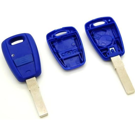 Kit Coque + Clé + Télécommande Pour Fiat Punto, Doblo, Stilo, Bravo - Inclus Pile Et Switch