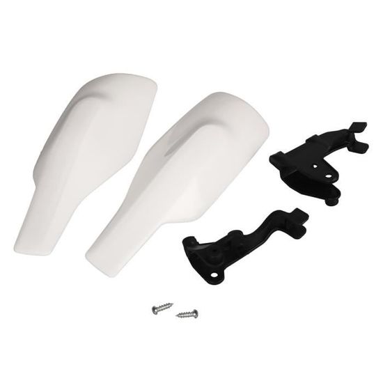 Protège-Mains Moto Universels 22mm - Bouclier Main Guidon CNC Rouge