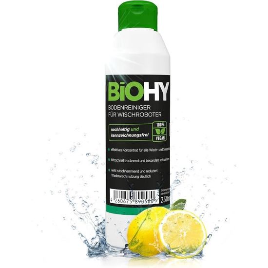 Nettoyant Sol Concentré Écologique 750 Ml + Doseur - Pour Robots Aspirateurs Laveurs, Tous Sols, Sans Traces, Parfum Tropical Doux