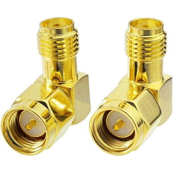2 Antennes SMA 4G LTE 10dBi - Amplificateur Signal Routeur - Pour Huawei, Netgear, ZTE - Connecteur Mâle