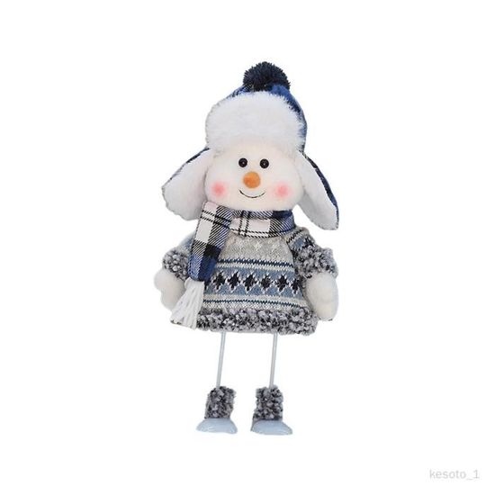 Décorations de Noël en céramique en forme de bonhomme de neige et