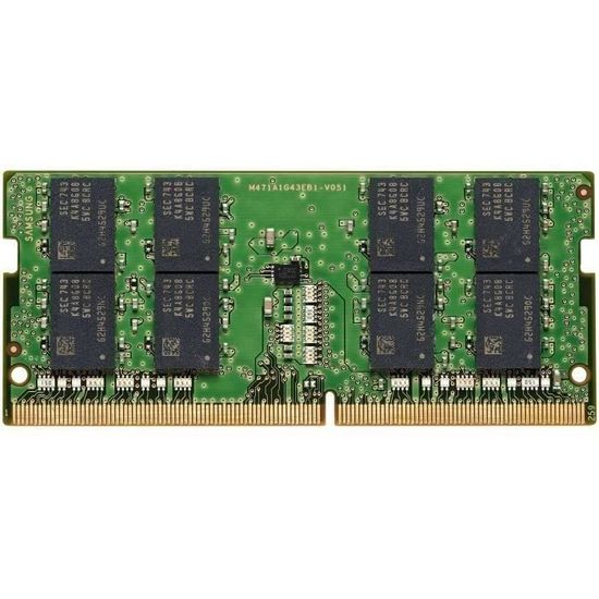 HP DDR4 - module - 16 Go - SO DIMM 260 broches - 3200 MHz / PC4-25600 - 1.2 V - Mémoire sans tampon - Non ECC