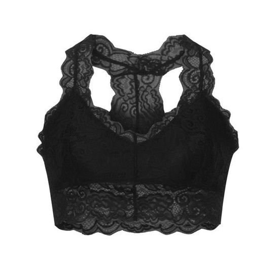 Débardeur De Lingerie Long Noir Et Rose - Taille S/M - Ouverture Sur Le Ventre - Occasion Très Bon état