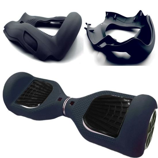 6,5 pouces Coque Housse de Protection en Silicone pour Hoverboard Scooter Auto 2 Roues Noir