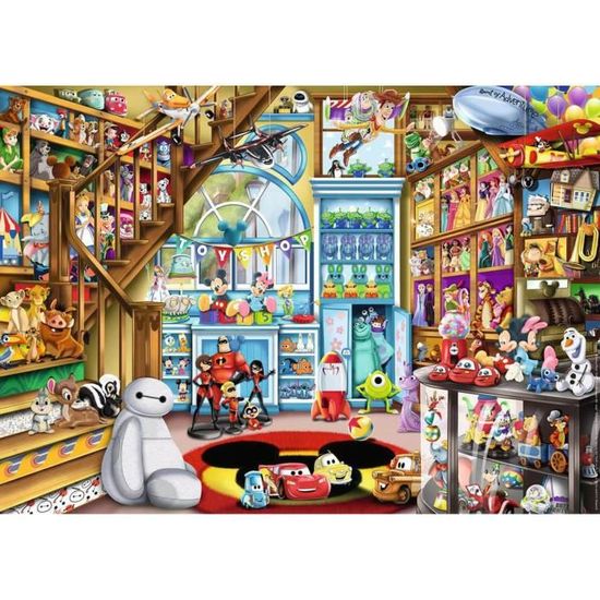Puzzle 1000 pièces - Ravensburger - Disney : Le magasin de jouets - Dessins animés et BD - Adulte - Mixte