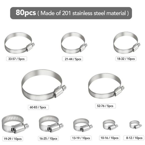 20 Clips De Fixation Pour Tuyaux PPR 25mm - Blanc - Pour Cuisine, Salle De Bain, Piscine