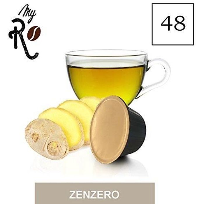 48 Capsules de Tisane Gingembre compatibles avec machines Dolce Gusto - Dolce Gusto 48 x Dosettes - MyRistretto