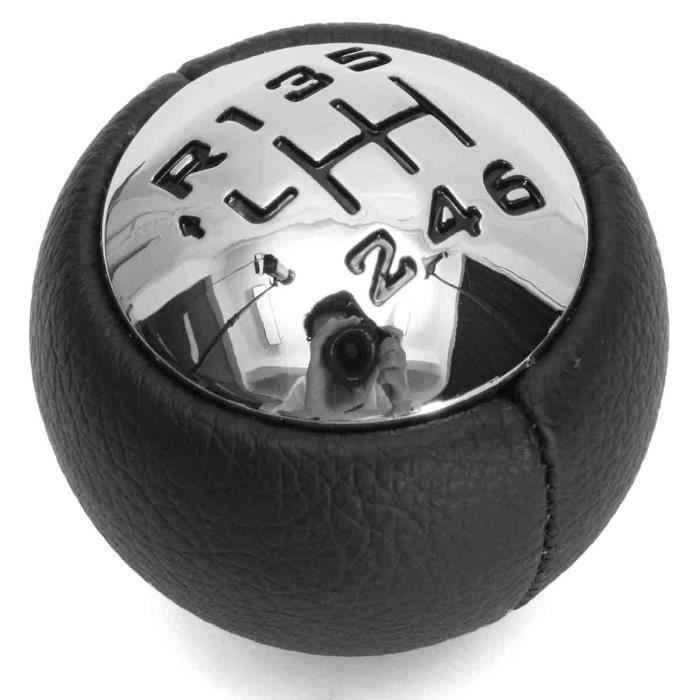 ZC Pommeau Levier 6 Vitesses compatible Peugeot 307 308 3008 407 5008 807 Citroen C3 C4 C8