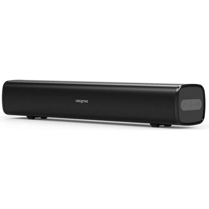 Creative Stage Air la Soundbar Under-Monitor pour Ordinateur, Portable et Compact alimenté par USB, radiateur Passif pour Basses pu