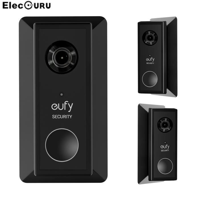Accessoire Camescope,Plaque murale pour sonnette vidéo à batterie Eufy, panneau de sonnette élégant, support de réglage gauche et