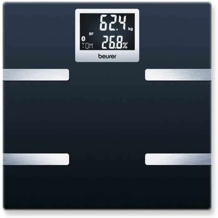 Pèse-personne Impédancemètre connecté Bluetooth BEURER BF 700 BT- Calcul l'IMC, le taux de muscle et la masse osseuse