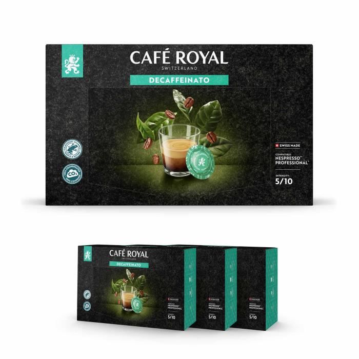 150 CAPSULES COMPATIBLES NESPRESSO PRO® - DECAFEINE - 3 Boites de 50 Dosettes Compatibles Nespresso Pro®