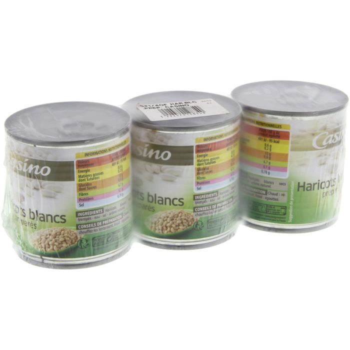 Haricots blanc - 3x125 g