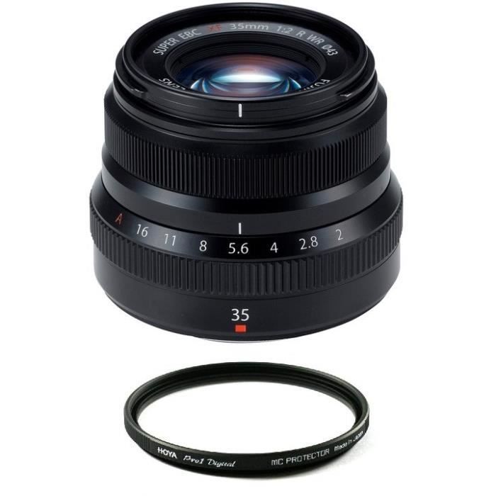 FUJI XF 35MM F2 R WR Black + HOYA 43mm PRO 1D Protector