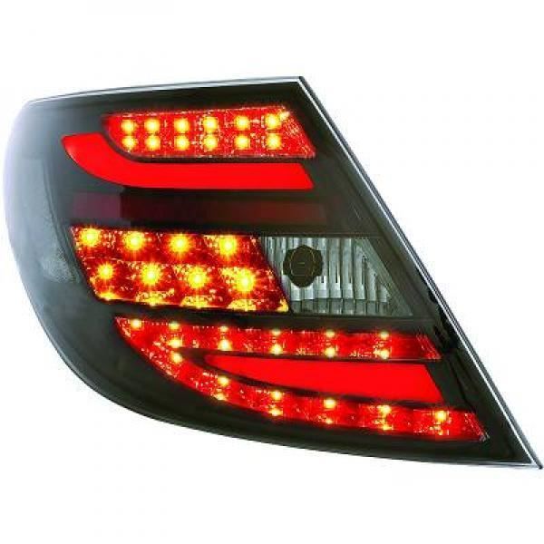 Kit de feux arrières teinté noir MERCEDES CLASSE C (W204) de 07 à 11