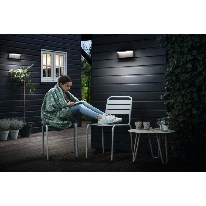 PHILIPS Applique LED Bustan - 4000K 2x4,5W - Anthracite