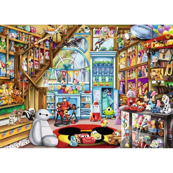 Puzzle 1000 pièces : Disney : Le magasin de jouets Coloris Unique