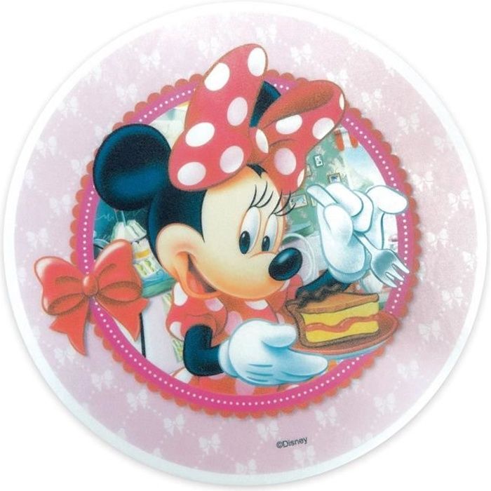 Disque Azyme Décoration Gateau Minnie 20 cm - Scrapcooking Multicolore - Assort.