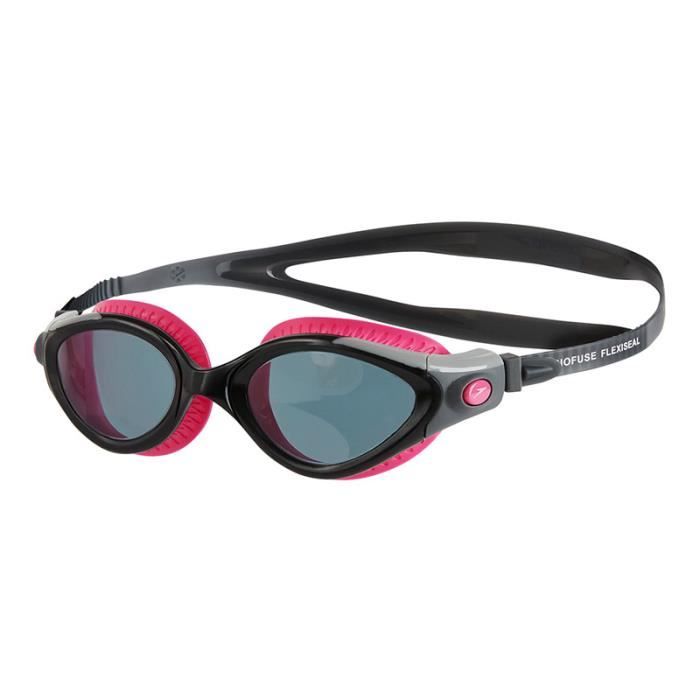 Lunettes de natation Speedo Futura Biofuse Flexiseal noir rose femme