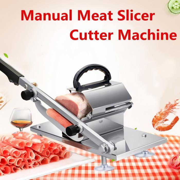 TEMPSA Manuel Viande Boeuf mouton Slicer Rouleau Trancheuse Fromage Aliment Cutter Machine