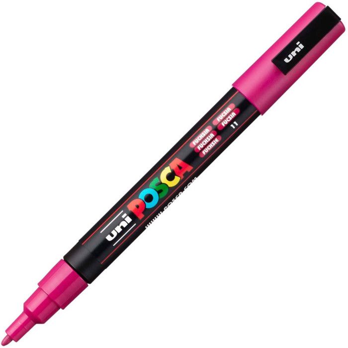Marqueur à pigment POSCA PC-3M, fuchsia