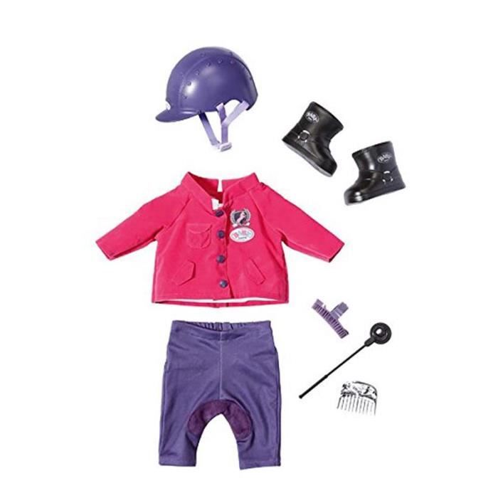 Zapf Creation 822340 Baby Born - Tenue d'Equitation - Vêtements pour Poupon 43 cm