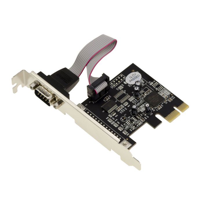 Carte PCIe Série RS232 2 ports POS Power On Serial 5V ou 12V. Chipset
