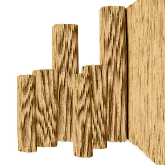 Nattes de roseaux Clôture pare-vue S36 180x600cm balcon