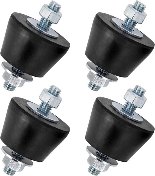 4 Pieds Anti-Vibration Pour Climatiseur - Support Caoutchouc 362kg - Réduction Bruit Et Vibrations