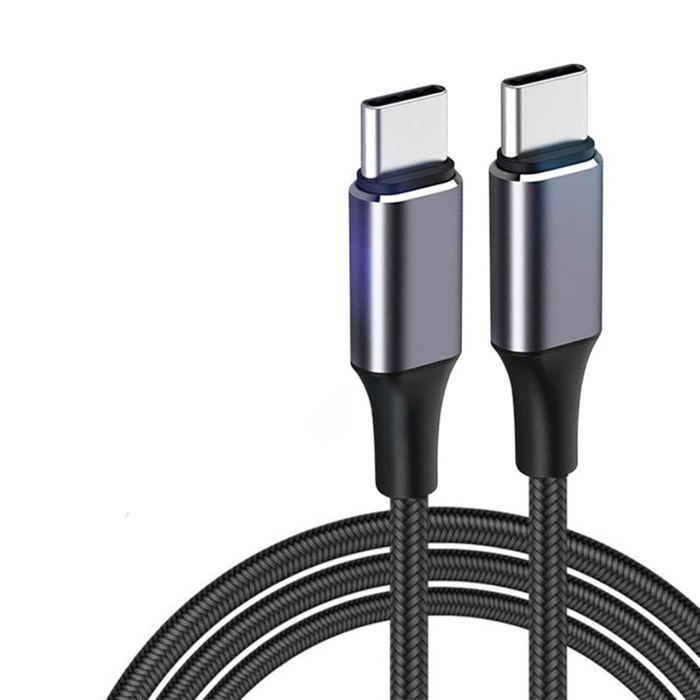 Câble USB Vers USB-C Tressé - Charge Rapide Et Synchro Données - Compatible IPhone 15/16, Samsung, Huawei Et Plus