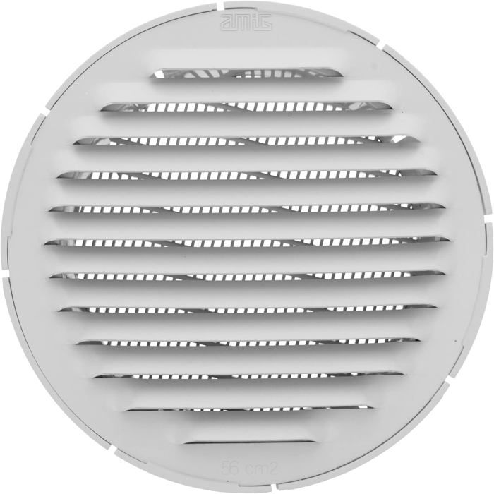 Grille De Ventilation Ronde En Aluminium Avec Moustiquaire | Grilles D ...