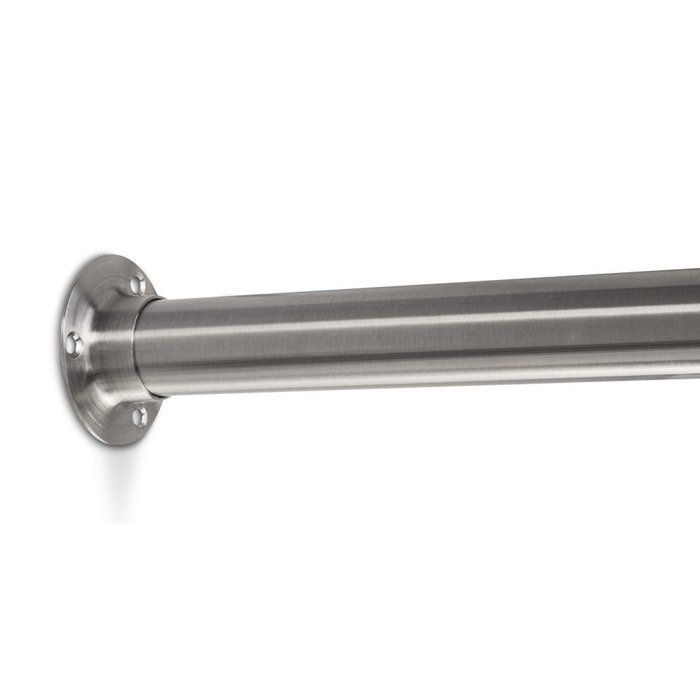 SOTECH Tringle D'Armoire 800 Mm Conique Chromée Avec Supports - Barre De Penderie Robuste