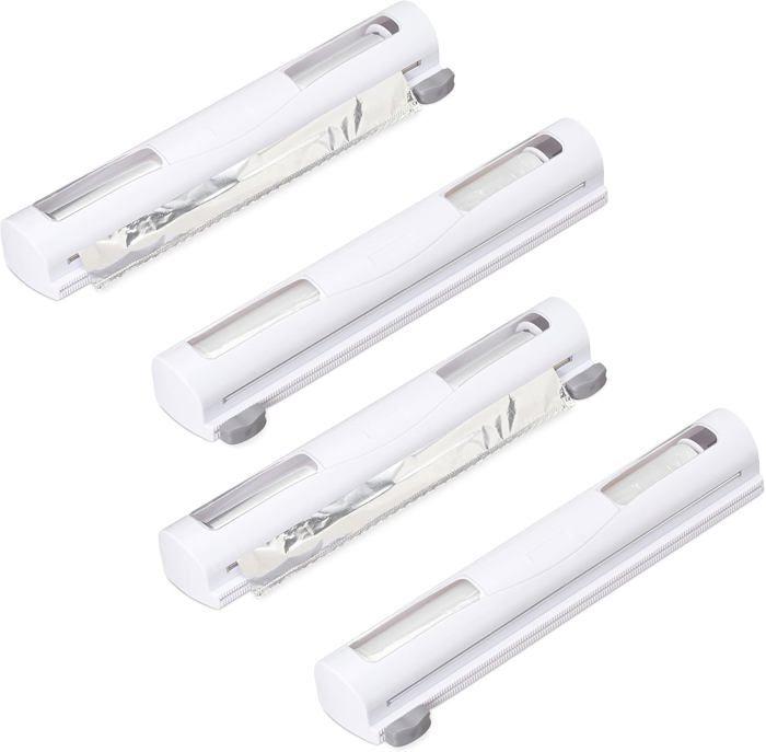 Distributeur De Film Alimentaire 3 En 1 Magnétique – Porte-rouleau Pour Film, Aluminium Et Essuie-tout