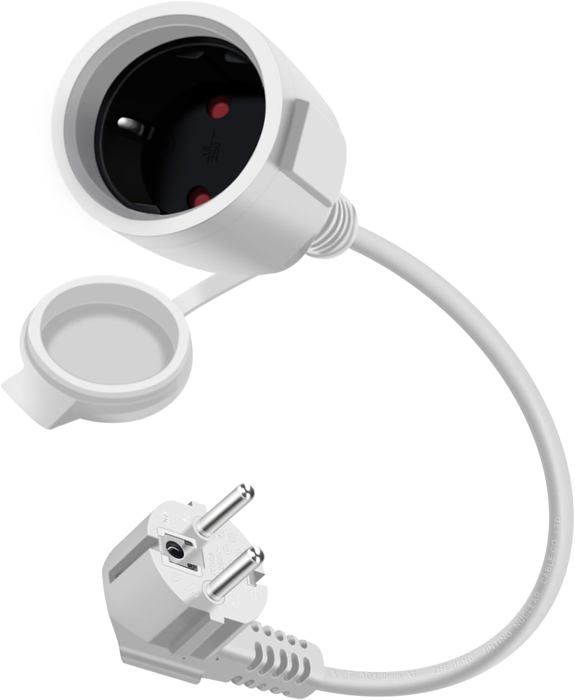 Cable D'extension Schuko Coudé 16A 250V Mini Rallonge Electrique ...