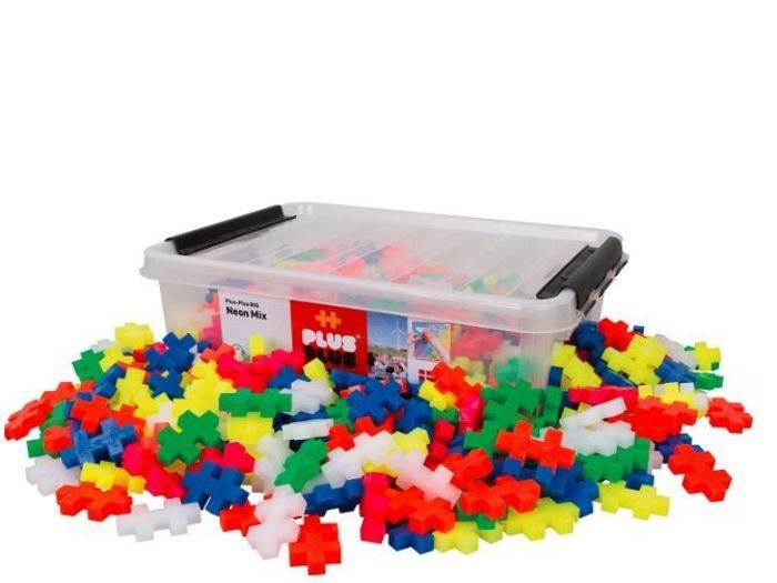 Jeu dassemblage - Plus Plus - Constructeur - 200 pièces - Néon - Âge 1-6 ans