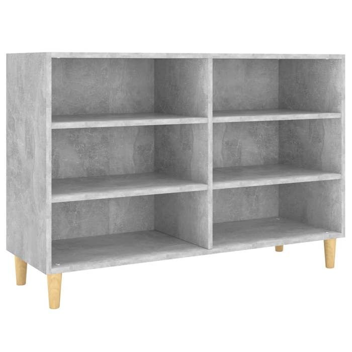 CLOUD Meuble de rangementCommode Armoire Buffet gris béton 1035x35x70 cm bois dingénierie CHYNEW7429848